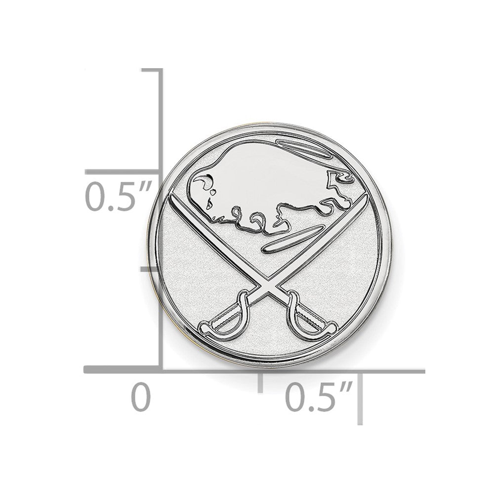14K Weißgold Nhl Logoart Buffalo Sabres Anstecknadel