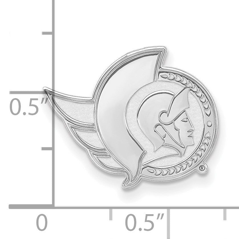 14K Weißgold Nhl Logoart Ottawa Senators Anstecknadel