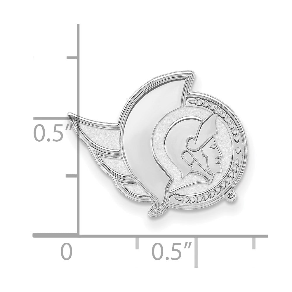Sterlingsilber Rhodiniert Nhl Logoart Ottawa Senators Anstecknadel