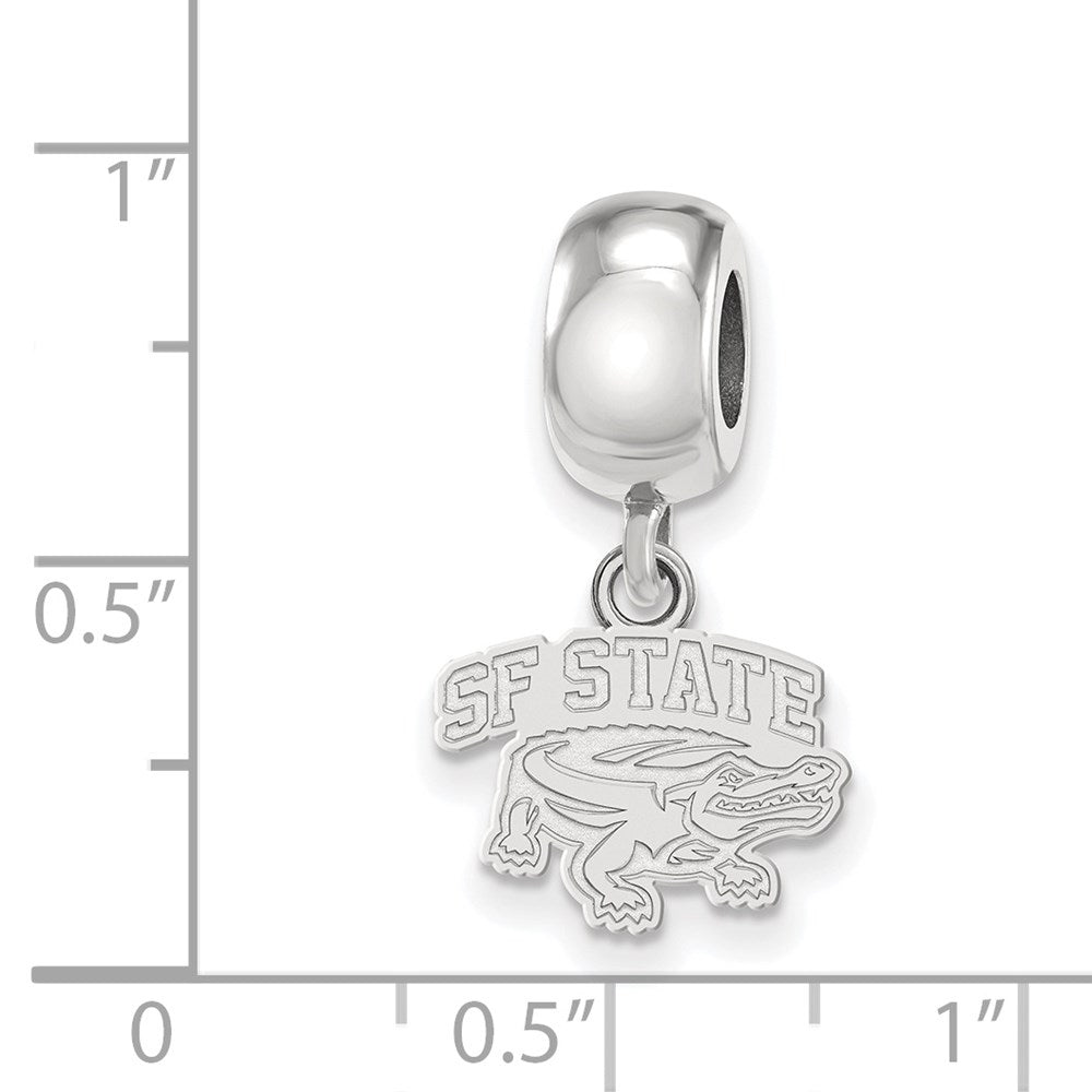 Sterlingsilber Rhodiniert Logoart San Francisco State Universität. Hängend Perle