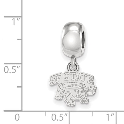 Sterlingsilber Rhodiniert Logoart San Francisco State Universität. Hängend Perle
