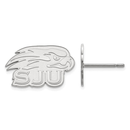 Sterlingsilber Rhodiniert Logoart Saint Joseph University Hawks Extra Klein Ohrstecker
