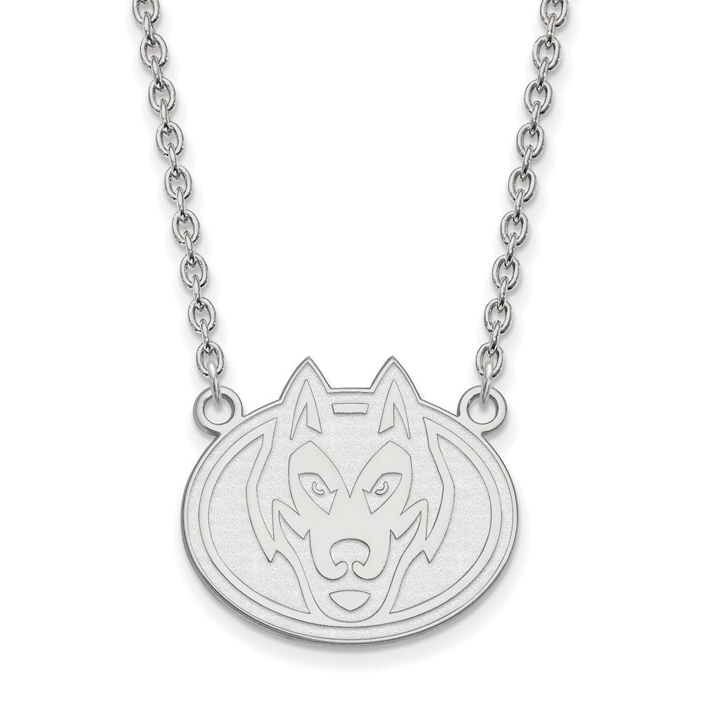 10K Weißgold Logoart St. Cloud State University Husky Groß Anhänger 18 Zoll Halskette