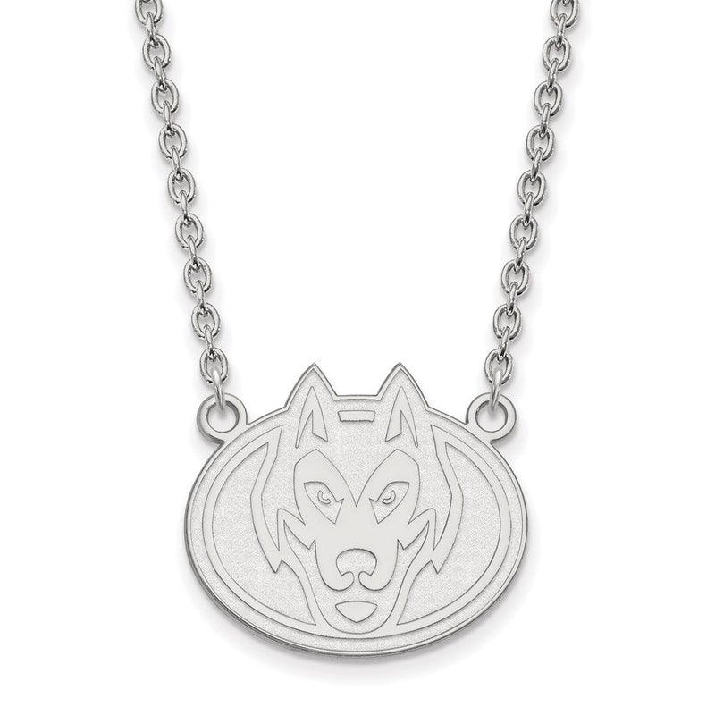 10K Weißgold Logoart St. Cloud State University Husky Groß Anhänger 18 Zoll Halskette