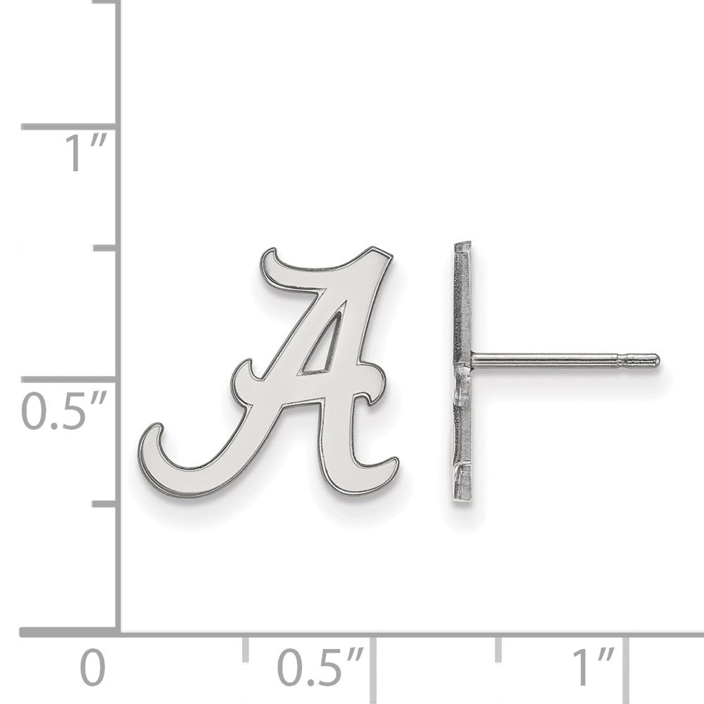 Sterlingsilber Rhodiniert Logoart University Of Alabama Buchstabe A Klein Ohrstecker