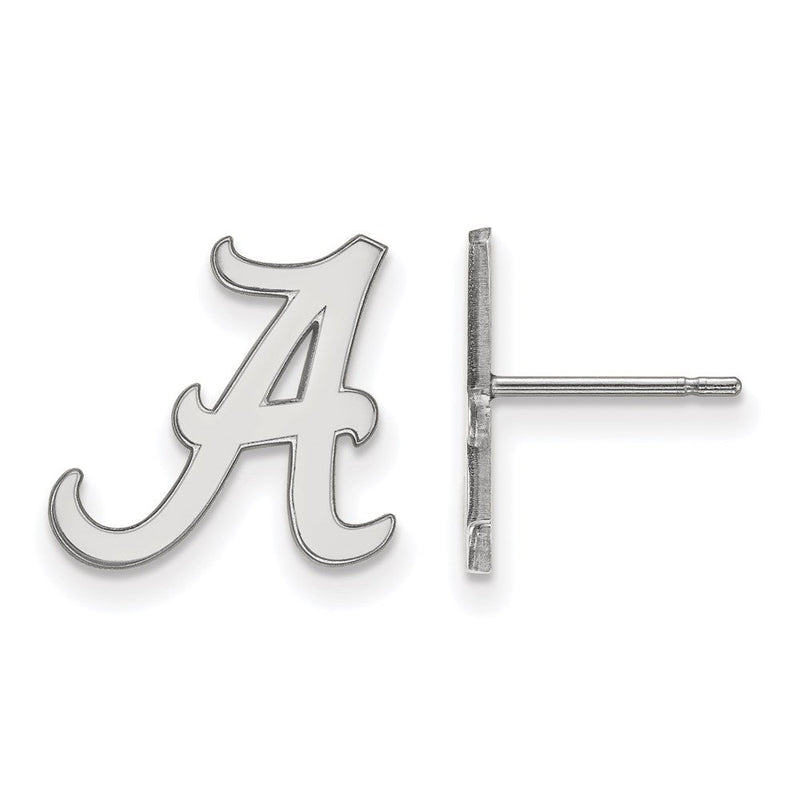 10K Weißgold Logoart University Of Alabama Buchstabe A Klein Ohrstecker
