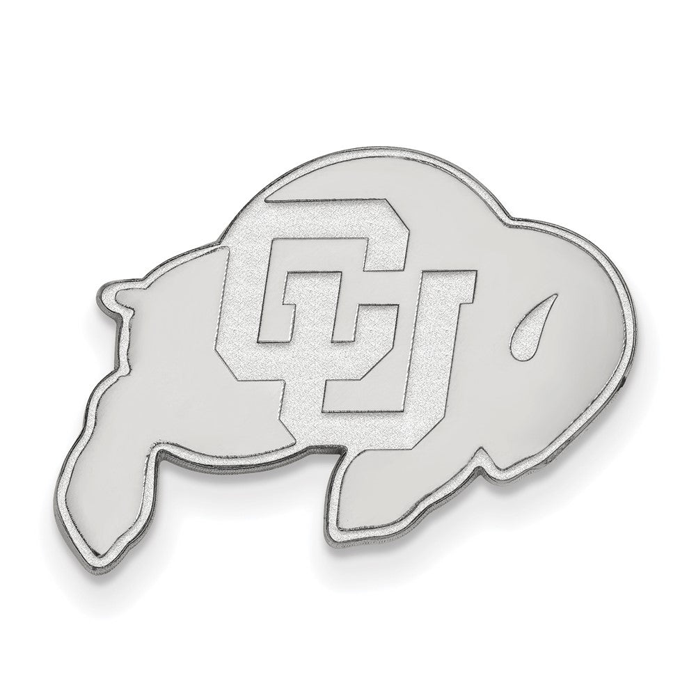 14K Weißgold Logoart University Of Colorado Buffalo Anstecknadel