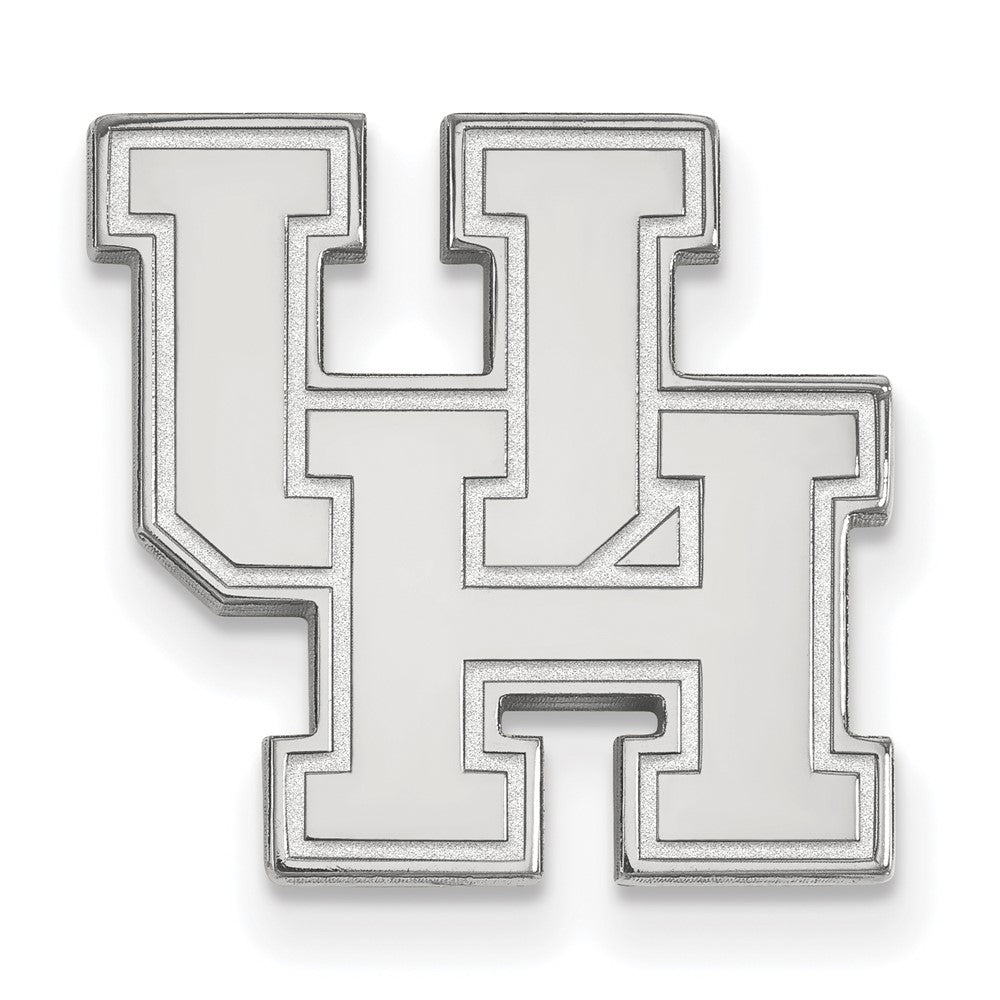 14K Weißgold Logoart University Of Houston U-h Anstecknadel