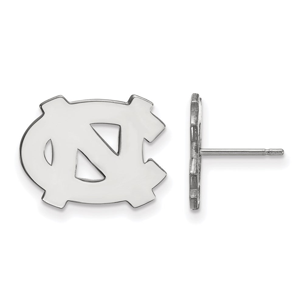 10K Weißgold Logoart University Of North Carolina N C Klein Ohrstecker