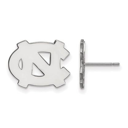 10K Weißgold Logoart University Of North Carolina N C Klein Ohrstecker