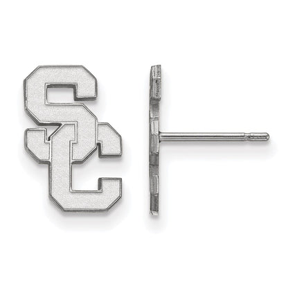 10K Weißgold University Of Southern California S C Klein Ohrstecker