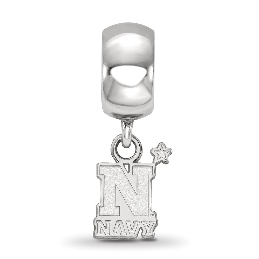 Sterlingsilber Rhodiniert Logoart Us Naval Akademie Xs Hängend Perle