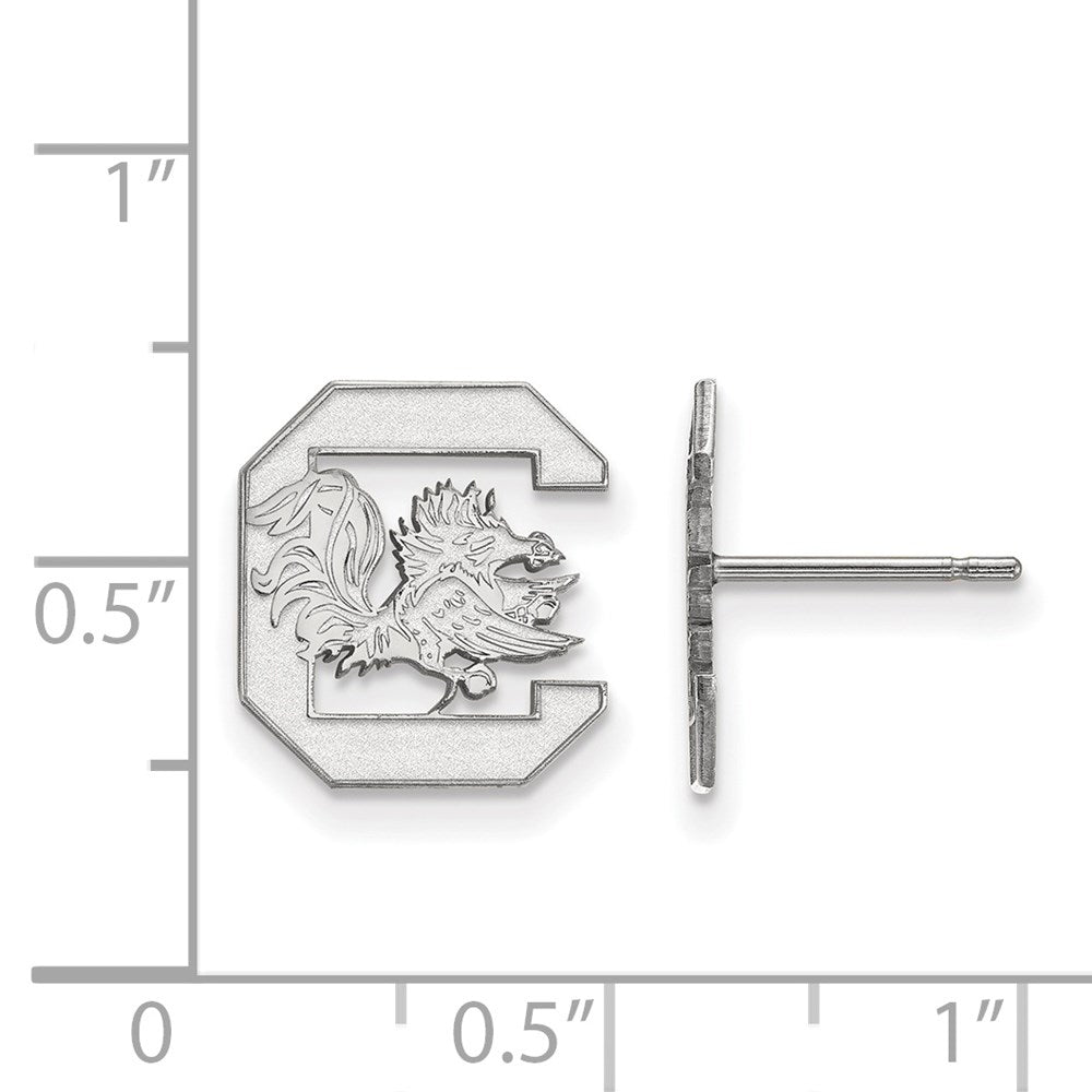 Sterlingsilber Rhodiniert Logoart University Of South Carolina Klein Ohrstecker