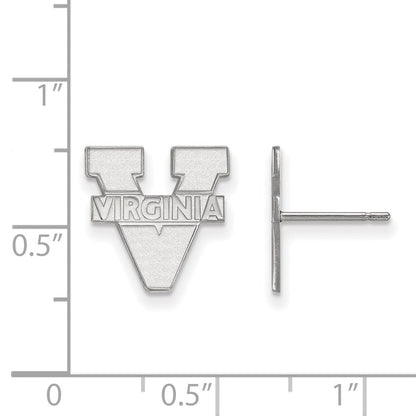 10K Weißgold Logoart University Of Virginia Klein Ohrstecker