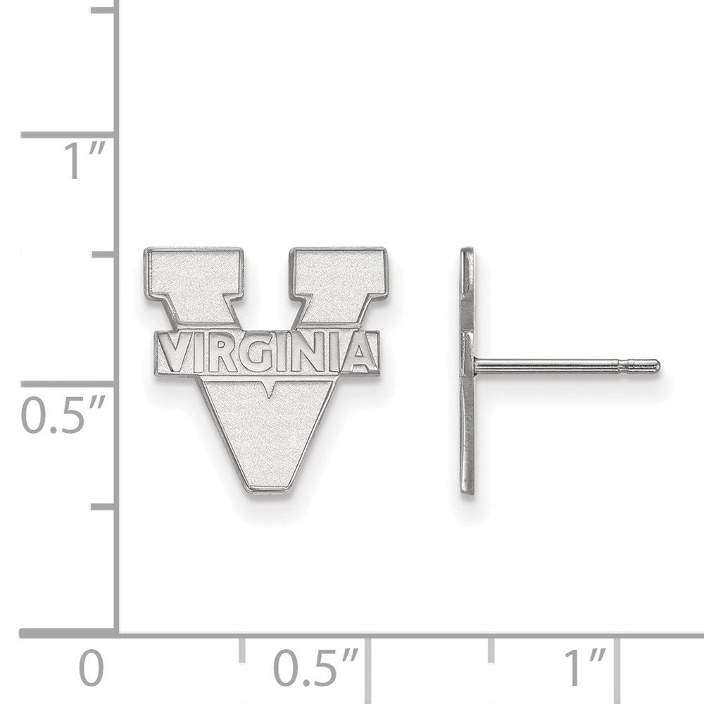 Sterlingsilber Rhodiniert Logoart University Of Virginia Klein Ohrstecker