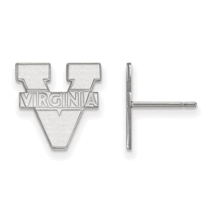 Sterlingsilber Rhodiniert Logoart University Of Virginia Klein Ohrstecker