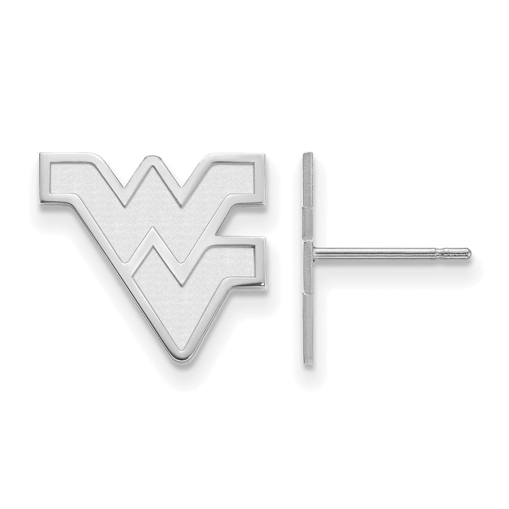 Sterlingsilber Rhodiniert Logoart West Virginia University W V Klein Ohrstecker