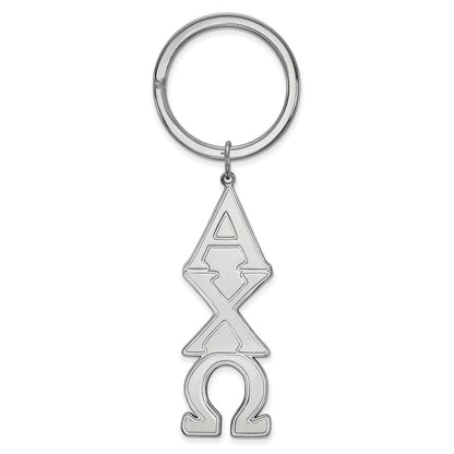 Sterlingsilber Rhodiniert Logoart Alpha Chi Omega Key Kette