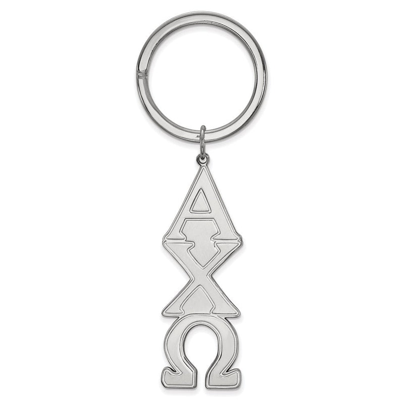 Sterlingsilber Rhodiniert Logoart Alpha Chi Omega Key Kette
