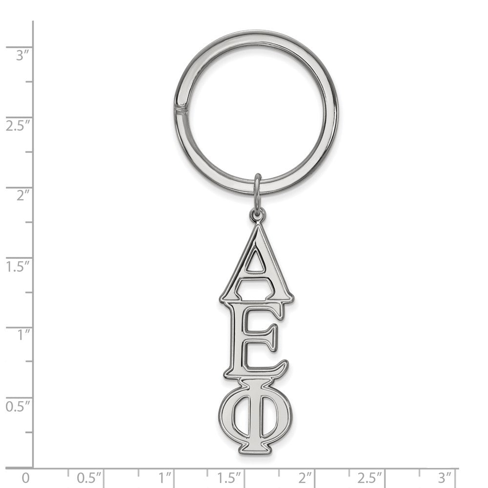 Sterlingsilber Rhodiniert Logoart Alpha Epsilon Phi Key Kette