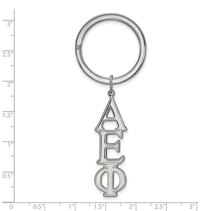 Sterlingsilber Rhodiniert Logoart Alpha Epsilon Phi Key Kette