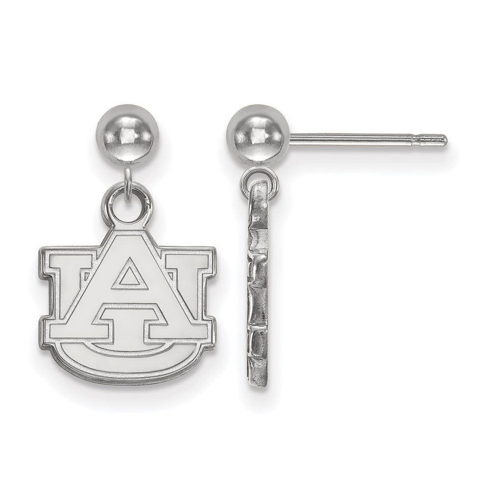 Sterlingsilber Rhodiniert Logoart Auburn University A U Hängend Kugel Ohrstecker