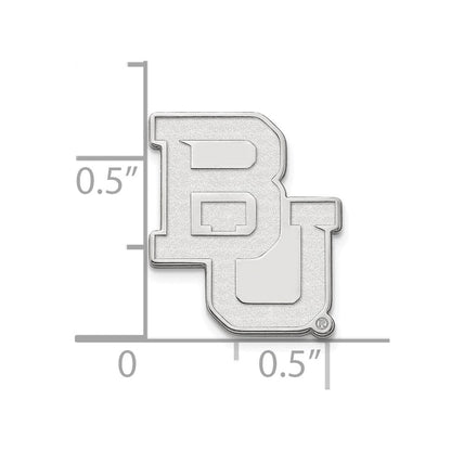14K Weißgold Logoart Baylor University Bears Anstecknadel