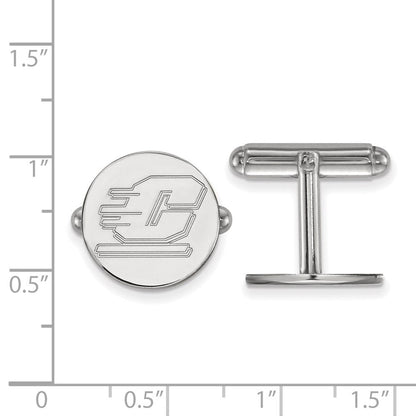 Sterlingsilber Rhodiniert Logoart Central Michigan University Manschette Knöpfe