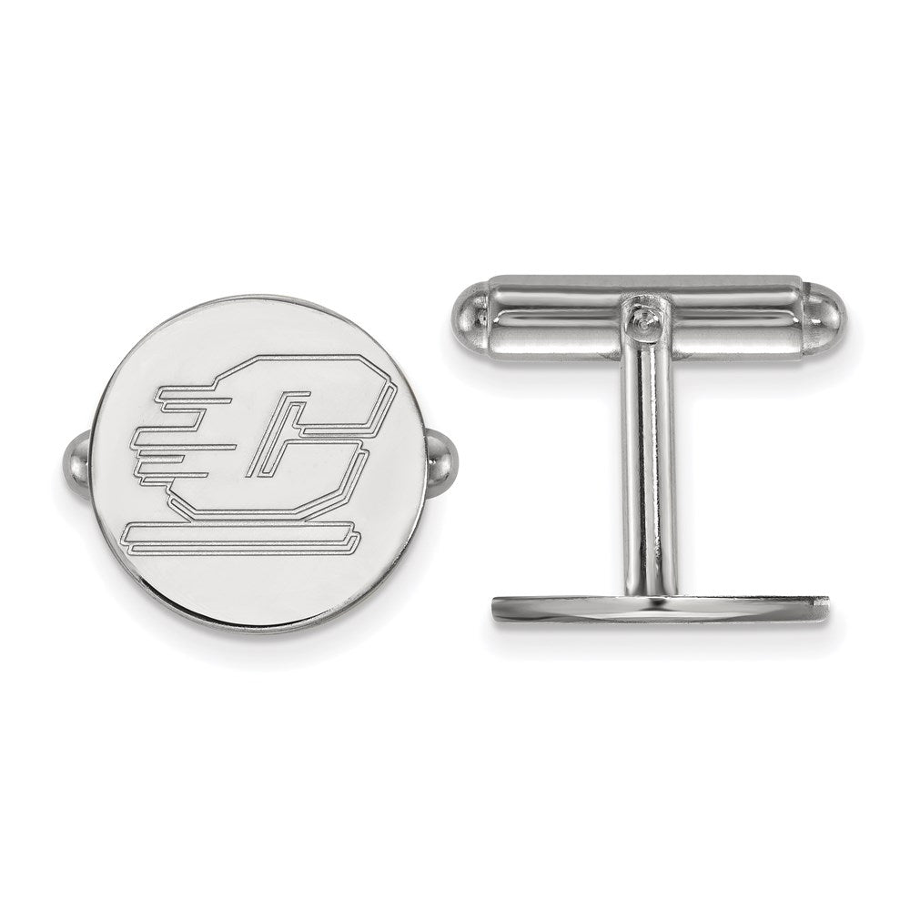 Sterlingsilber Rhodiniert Logoart Central Michigan University Manschette Knöpfe