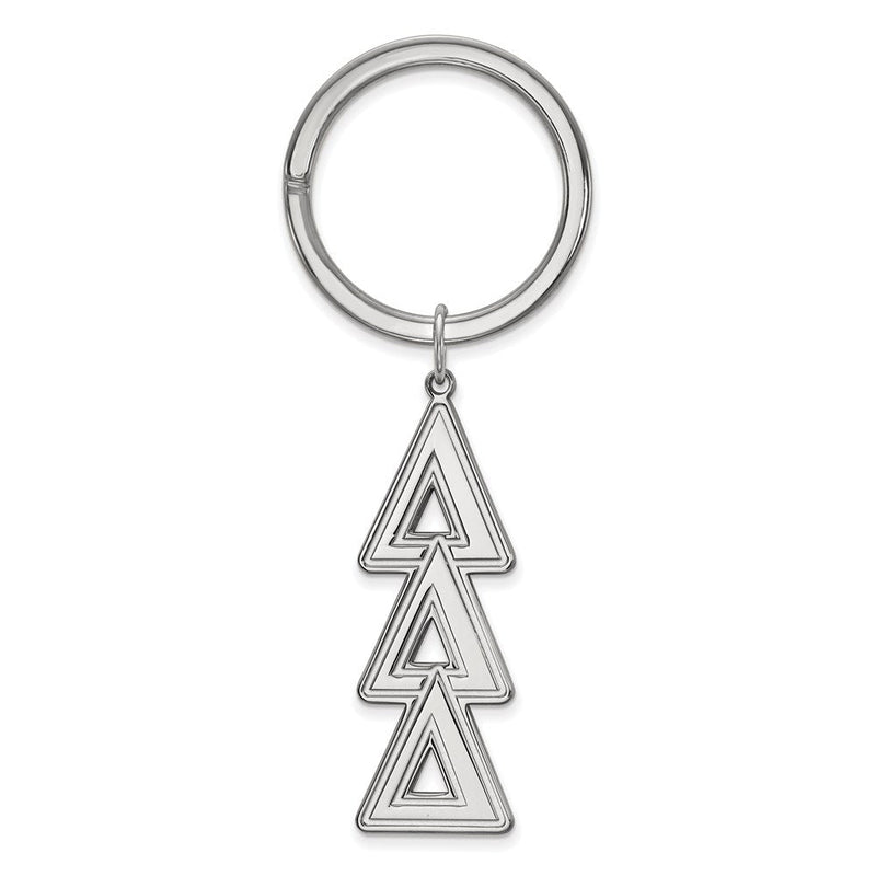 Sterlingsilber Rhodiniert Logoart Delta Key Kette