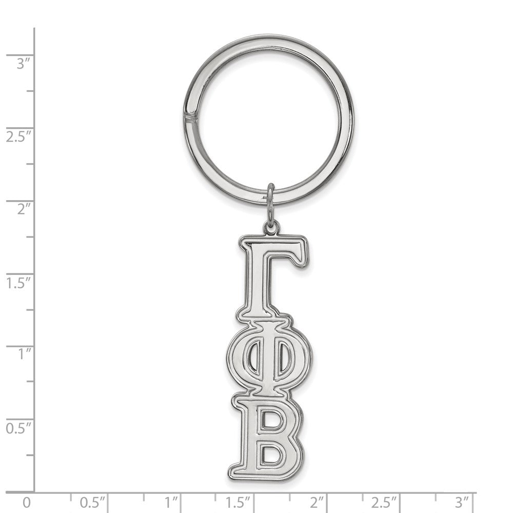 Sterlingsilber Rhodiniert Logoart Gamma Phi Beta Key Kette