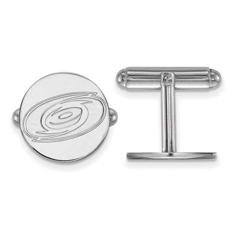 Sterlingsilber Rhodiniert Nhl Logoart Carolina Hurricanes Manschette Knöpfe