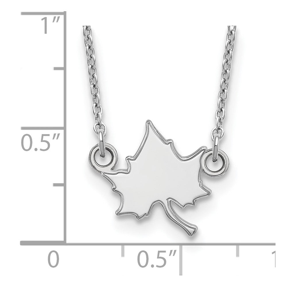 10K Weißgold Logoart Indiana State University I S Klein Anhänger 18 Zoll Halskette