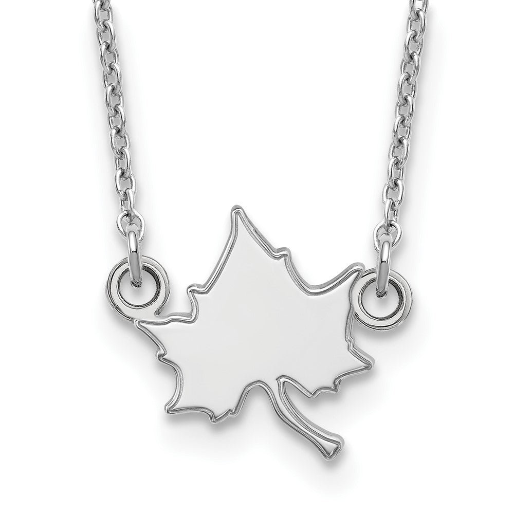 10K Weißgold Logoart Indiana State University I S Klein Anhänger 18 Zoll Halskette