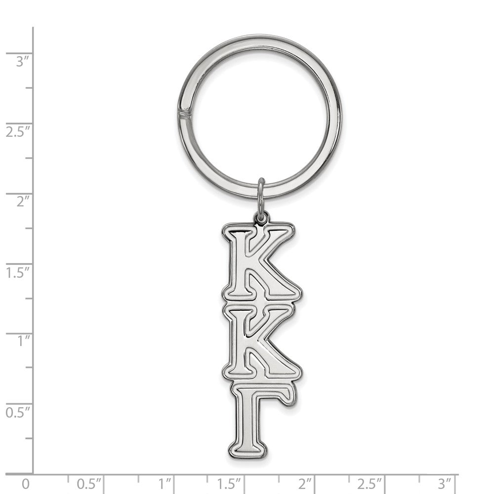 Sterlingsilber Rhodiniert Logoart Kappa Gamma Key Kette
