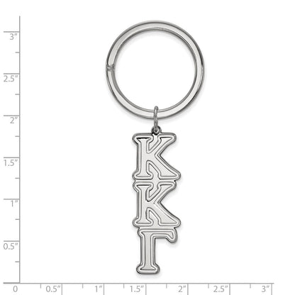 Sterlingsilber Rhodiniert Logoart Kappa Gamma Key Kette