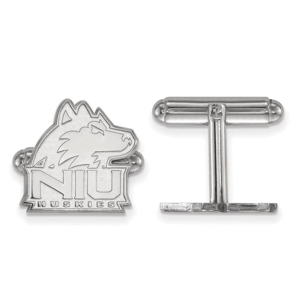 Sterlingsilber Rhodiniert Logoart Northern Illinois University Manschette Knöpfe