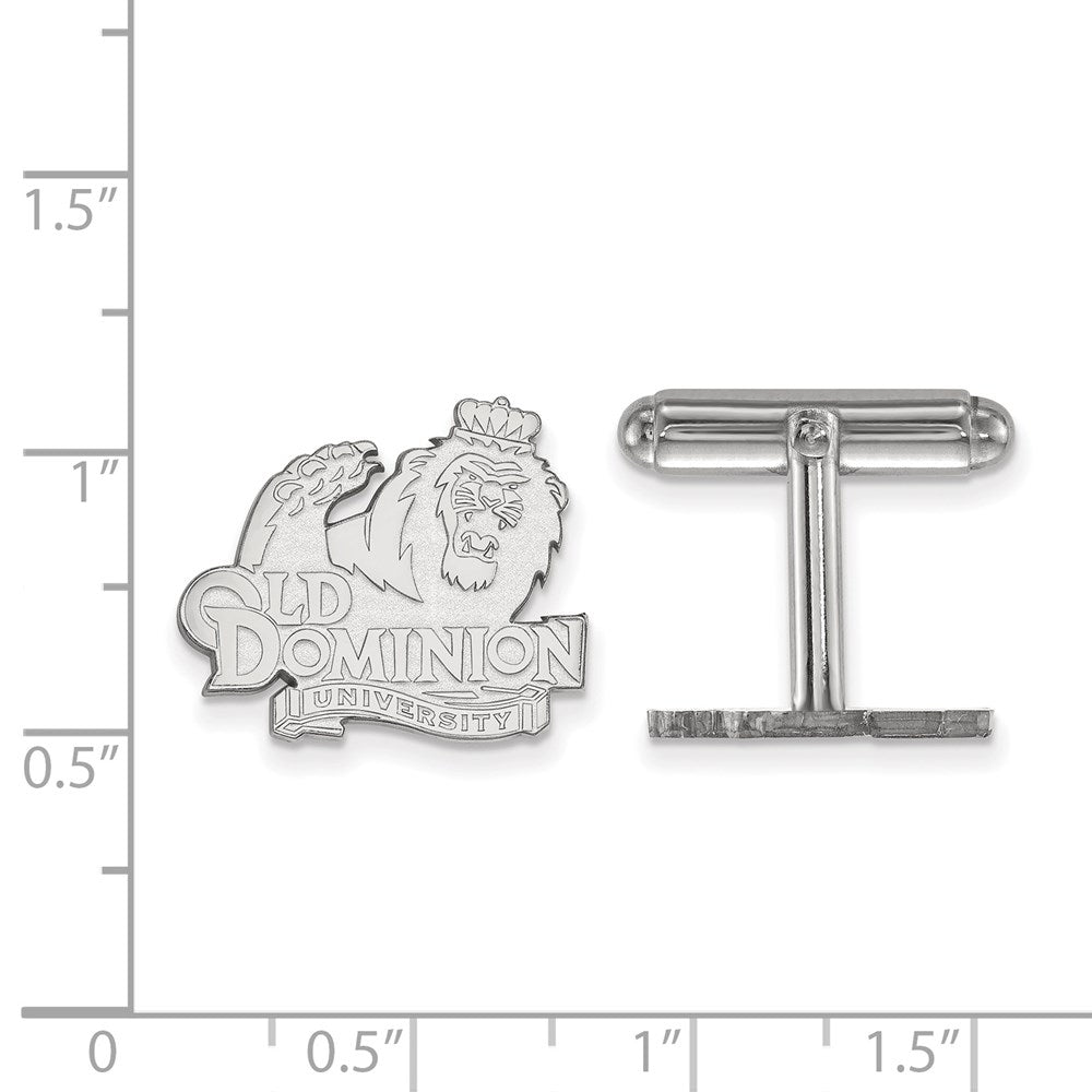 Sterlingsilber Rhodiniert Logoart Old Dominion University Manschette Knöpfe