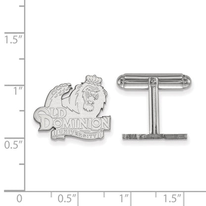 Sterlingsilber Rhodiniert Logoart Old Dominion University Manschette Knöpfe