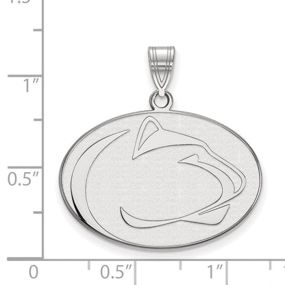 Sterlingsilber Rhodiniert Logoart Penn State University Löwe Groß Anhänger