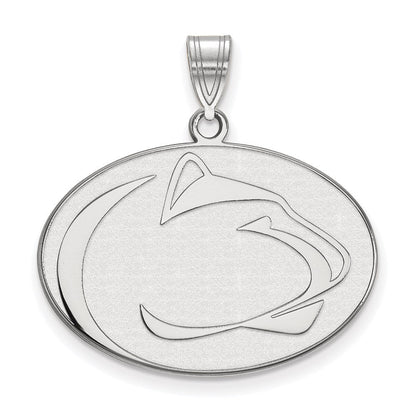 Sterlingsilber Rhodiniert Logoart Penn State University Löwe Groß Anhänger