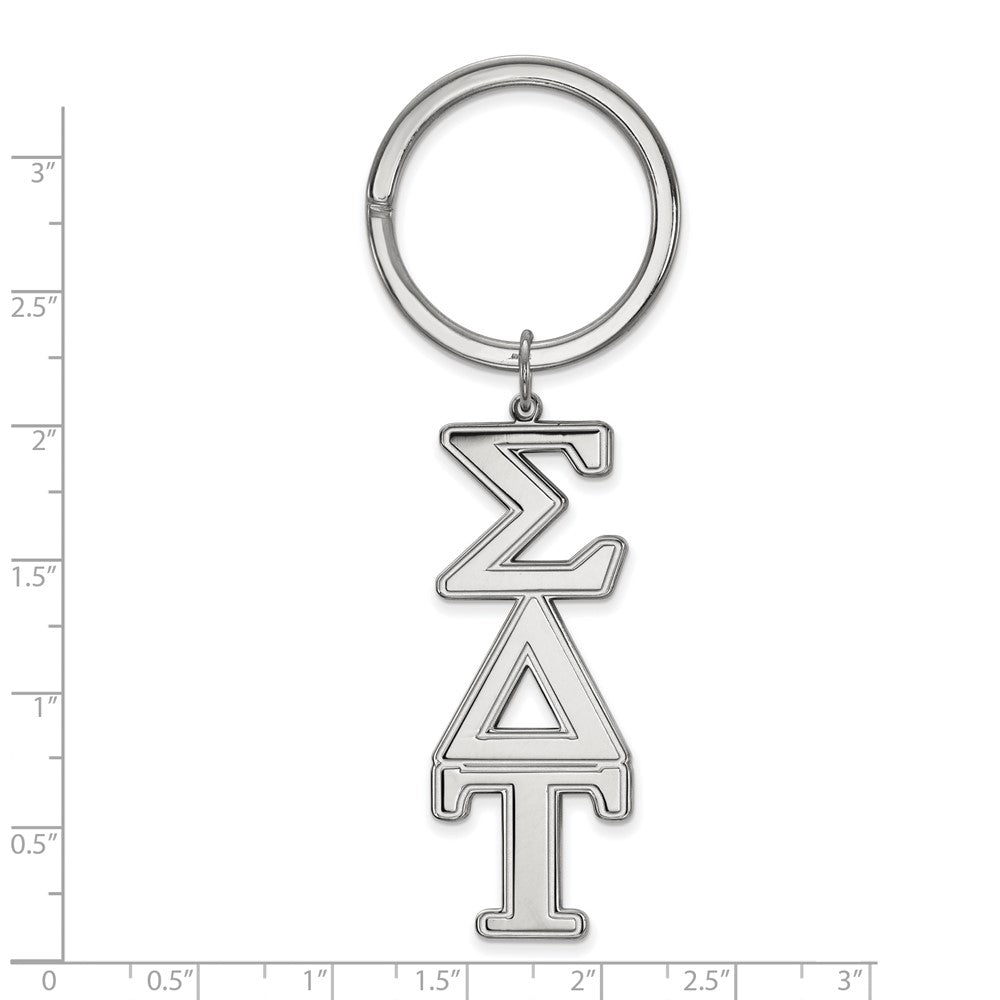 Sterlingsilber Rhodiniert Logoart Sigma Delta Tau Key Kette