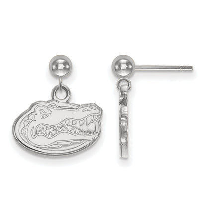 Sterlingsilber Rhodiniert Logoart University Of Florida Hängend Kugel Ohrstecker