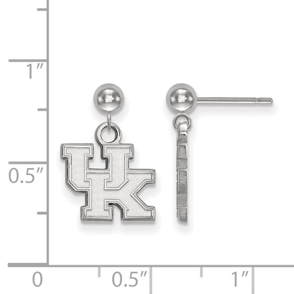 14K Weißgold Logoart University Of Kentucky U K Hängend Kugel Ohrstecker
