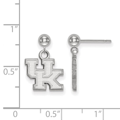 14K Weißgold Logoart University Of Kentucky U K Hängend Kugel Ohrstecker