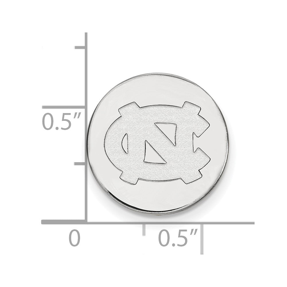 14K Weißgold Logoart University Of North Carolina N-c Anstecknadel