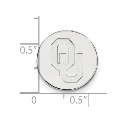 14K Weißgold Logoart University Of Oklahoma O-u Krawatten Tac