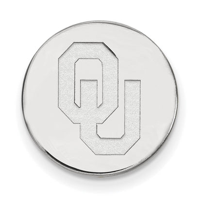 14K Weißgold Logoart University Of Oklahoma O-u Krawatten Tac