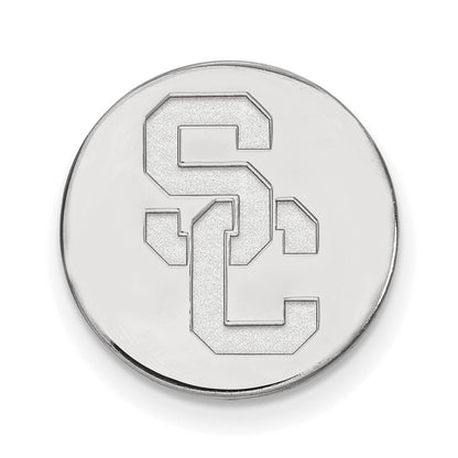 14K Weißgold University Of Southern California S-c Anstecknadel