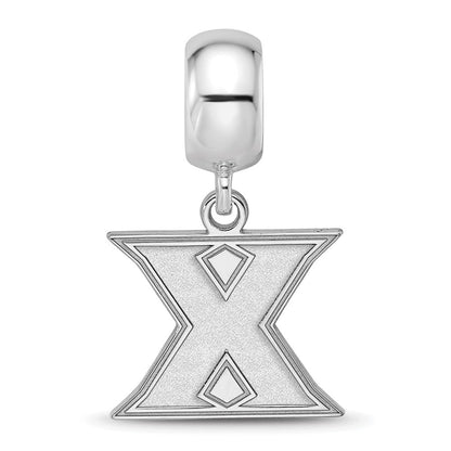 Sterlingsilber Rhodiniert Logoart Xavier University Klein Hängend Perle